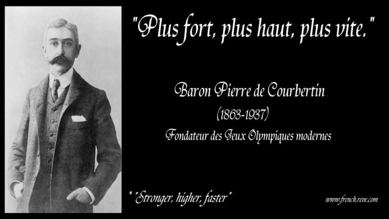 Courbertin - Modern Olympic Games