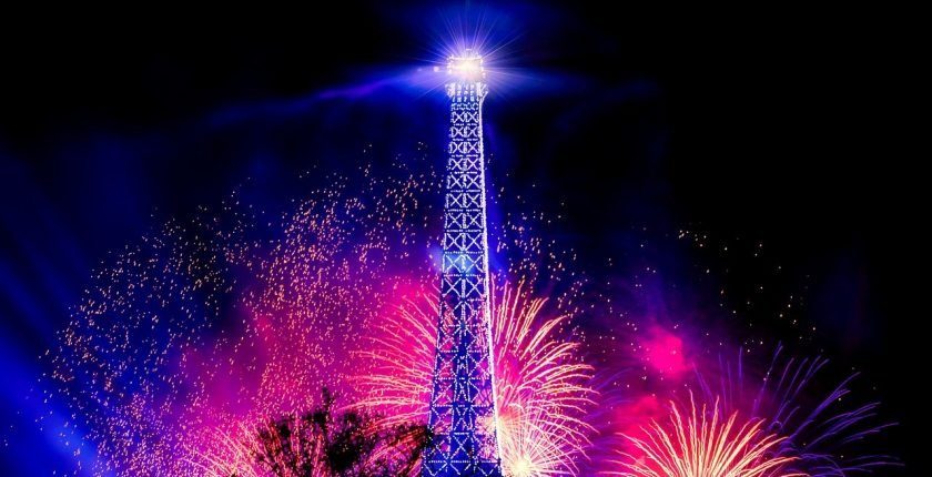Eiffel Tower Fireworks Celebration